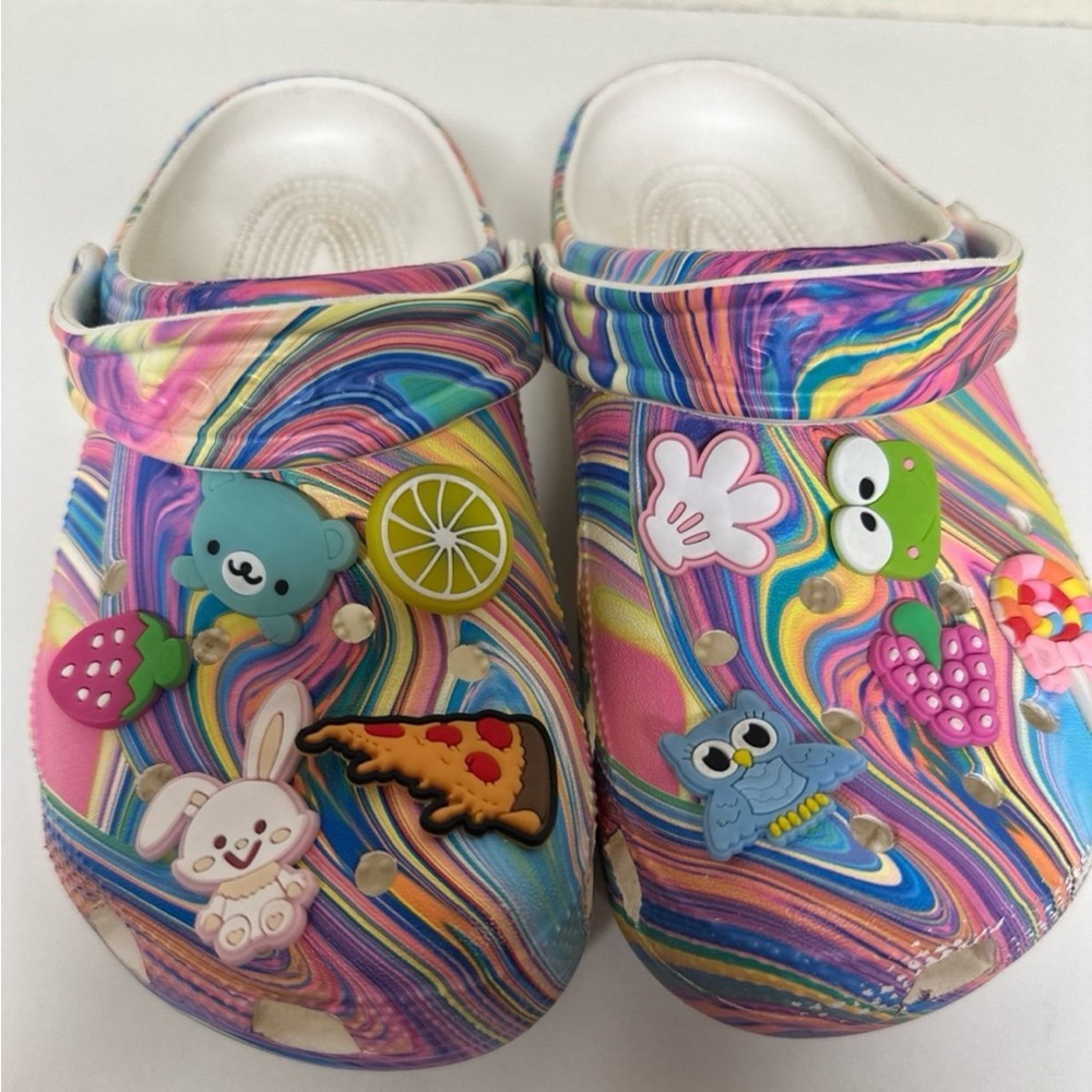 SOLD Kids Tie Dye Crocs